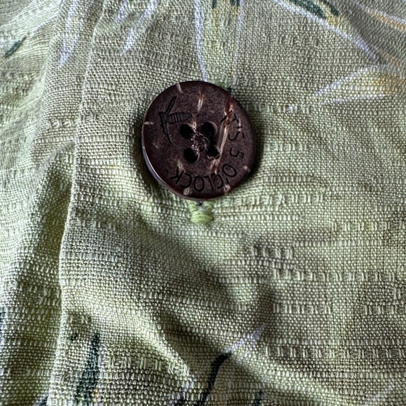 It’s 5 O’Clock Somewhere Green Silk Tropical Short Sleeve Hawaiian Shirt Med - Picture 7 of 7
